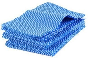 COem μπλε φιλικές προς το περιβάλλον πετσέτες 70% Viscose 30% χεριών οινοπνεύματος ελεύθερες διπλώνοντας πολυεστέρας